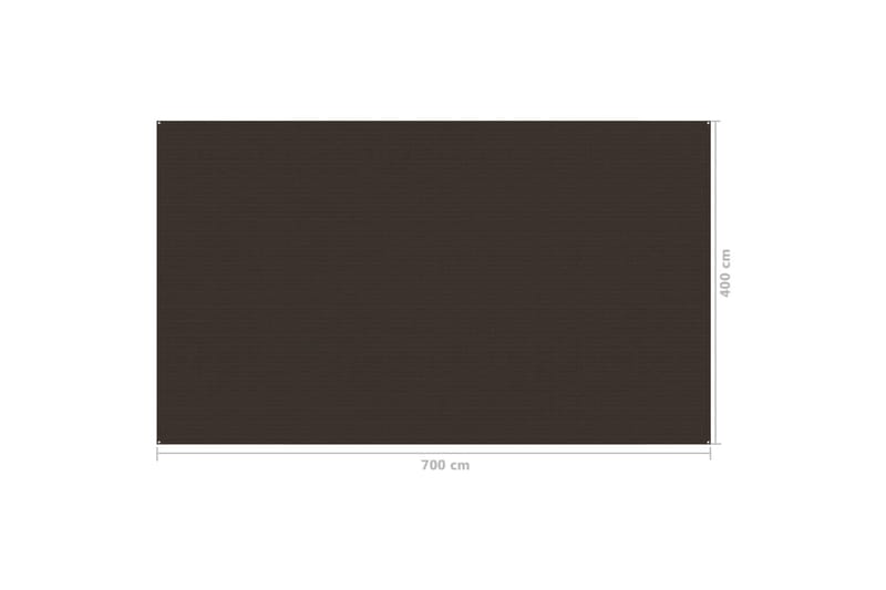 Teltteppe 400x700 cm brun - Hage - Utemiljø - Utendørsoppbevaring - Hagetelt & oppbevaringstelt