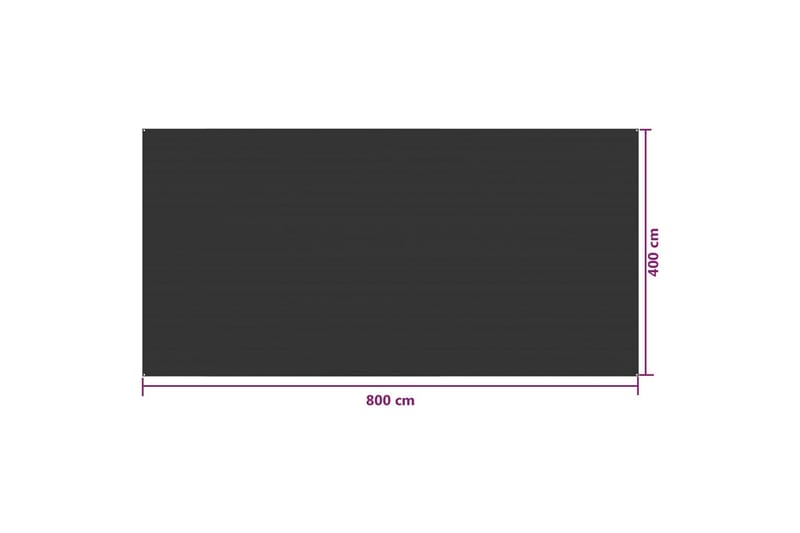 Teltteppe 400x800 cm antrasitt HDPE - Hage - Utemiljø - Utendørsoppbevaring - Hagetelt & oppbevaringstelt