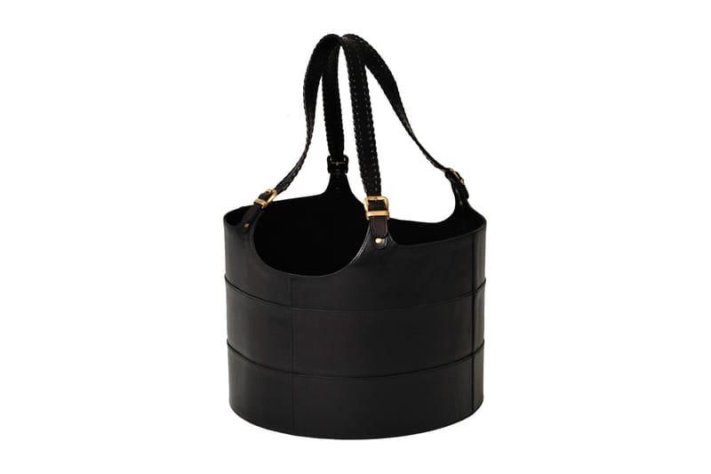 Heinri Vedkorg Rund 40x40 cm - Svart - Hage - Utemiljø - Utendørsoppbevaring - Vedoppbevaring