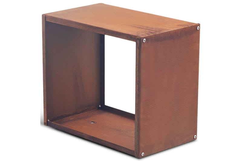 Vedhylle 3mm cortenstål 60x50 cm Brun - Lyfco - Hage - Utemiljø - Utendørsoppbevaring - Vedoppbevaring