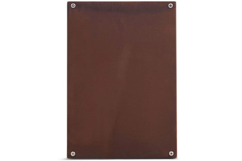 Vedhylle 3mm cortenstål 60x50 cm Brun - Lyfco - Hage - Utemiljø - Utendørsoppbevaring - Vedoppbevaring