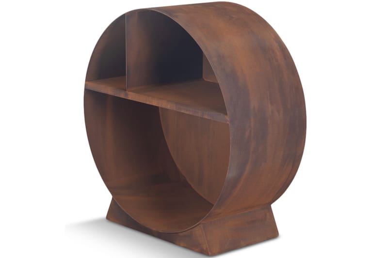Vedstativ 3mm cortenstål 75x78 cm Brun - Lyfco - Hage - Utemiljø - Utendørsoppbevaring - Vedoppbevaring