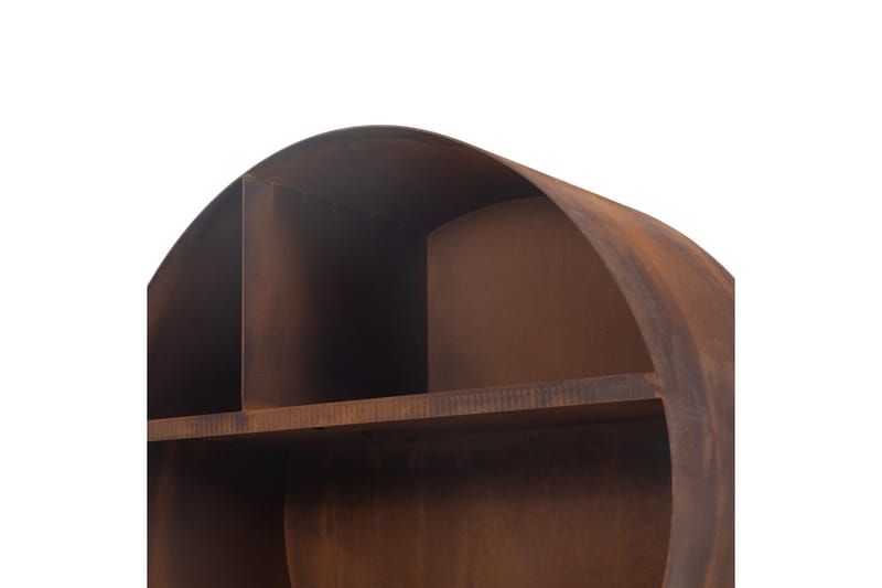 Vedstativ 3mm cortenstål 75x78 cm Brun - Lyfco - Hage - Utemiljø - Utendørsoppbevaring - Vedoppbevaring