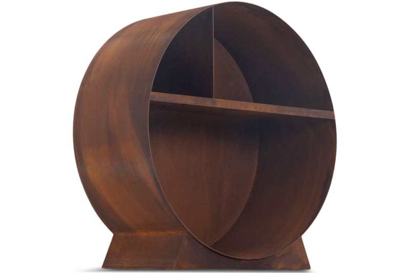 Vedstativ 3mm cortenstål 75x78 cm Brun - Lyfco - Hage - Utemiljø - Utendørsoppbevaring - Vedoppbevaring