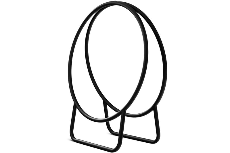 Vedstativ i svart karbonstål 90x76 cm Svart - Lyfco - Hage - Utemiljø - Utendørsoppbevaring - Vedoppbevaring