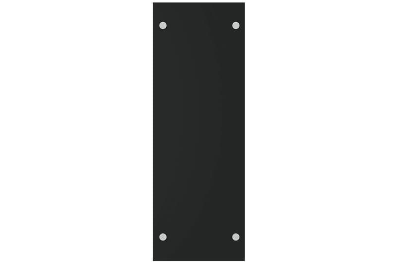 Vedstativ svart 40x35x100 cm herdet glass - Vedoppbevaring - Vedstativ