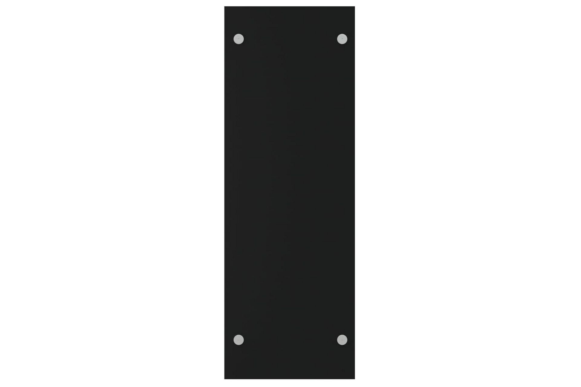 Vedstativ svart 80x35x100 cm herdet glass - Hage - Utemiljø - Utendørsoppbevaring - Vedoppbevaring