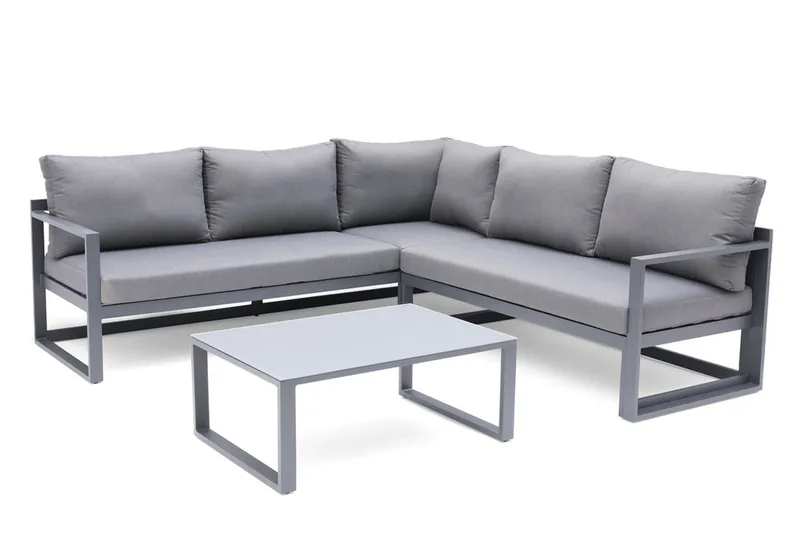 Loungegruppe utendørs Hillerstorp Lundamo grå, Grå