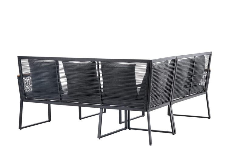 Dallas Sofagruppe 5-seter - Svart - Hage - Utemiljø - Veranda & terrasse - Verandamøbler
