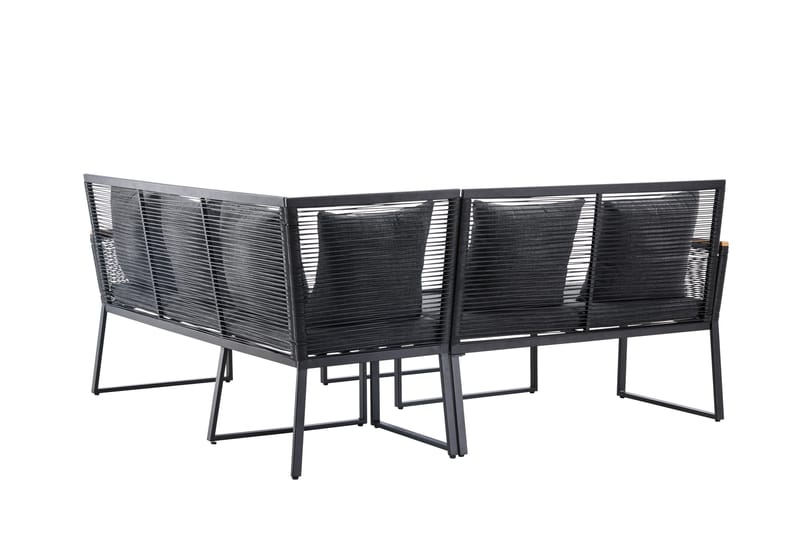 Dallas Sofagruppe 5-seter - Svart - Hage - Utemiljø - Veranda & terrasse - Verandamøbler