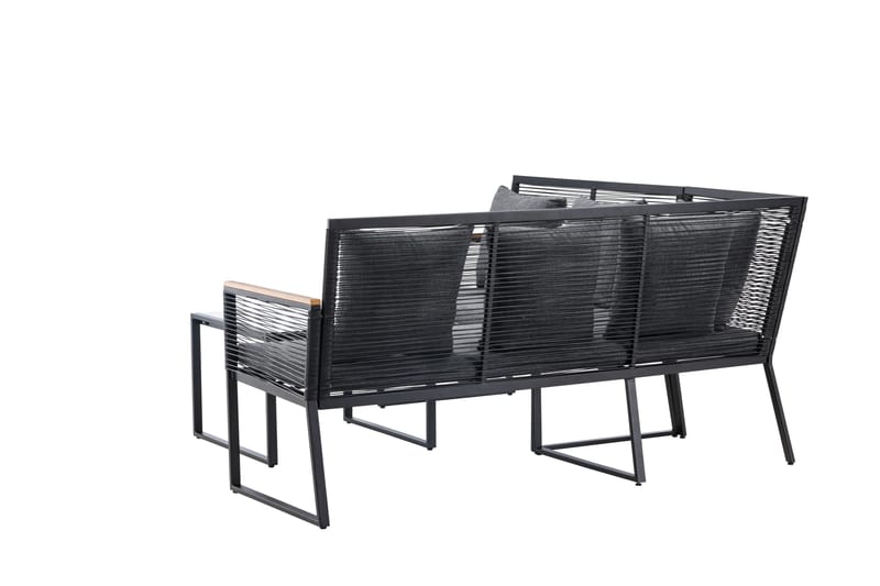 Dallas Sofagruppe 5-seter - Svart - Hage - Utemiljø - Veranda & terrasse - Verandamøbler