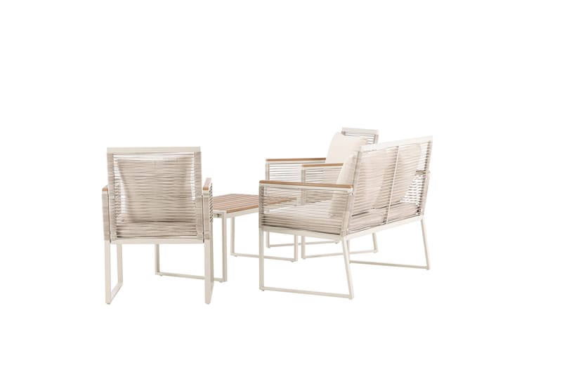 Dallas Sofagruppe 4-seter - Beige - Hage - Utemiljø - Veranda & terrasse - Verandamøbler