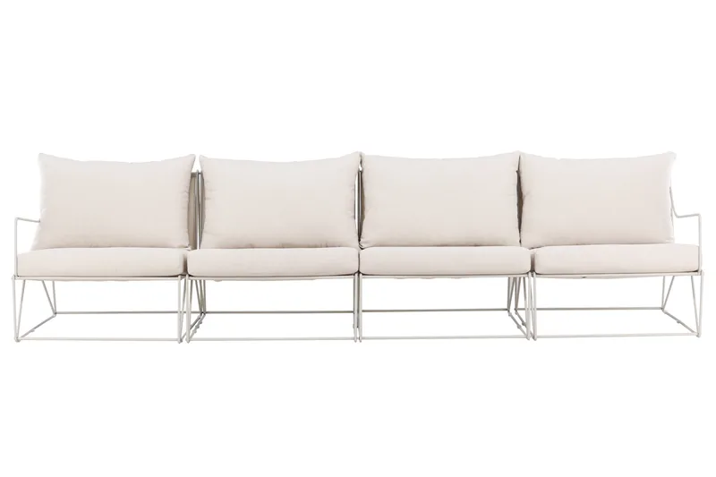 Usteryd 4-seters loungesofa - Beige - Hagemøbler - Loungemøbler - Lounge sofa