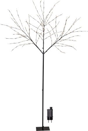 Albero dekorasjonstre med belysning 250 cm - svart med hvite lyspunkter - Hage - Utemiljø - Veranda & terrasse - Verandabelysning