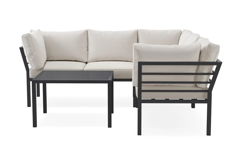 Ariany Hjørnesofa Utendørs, Svart
