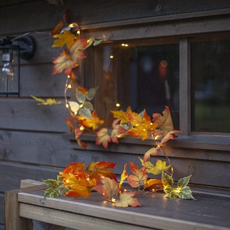 Autumn Girlander - Oransje høstfarger - Hage - Utemiljø - Veranda & terrasse - Verandabelysning