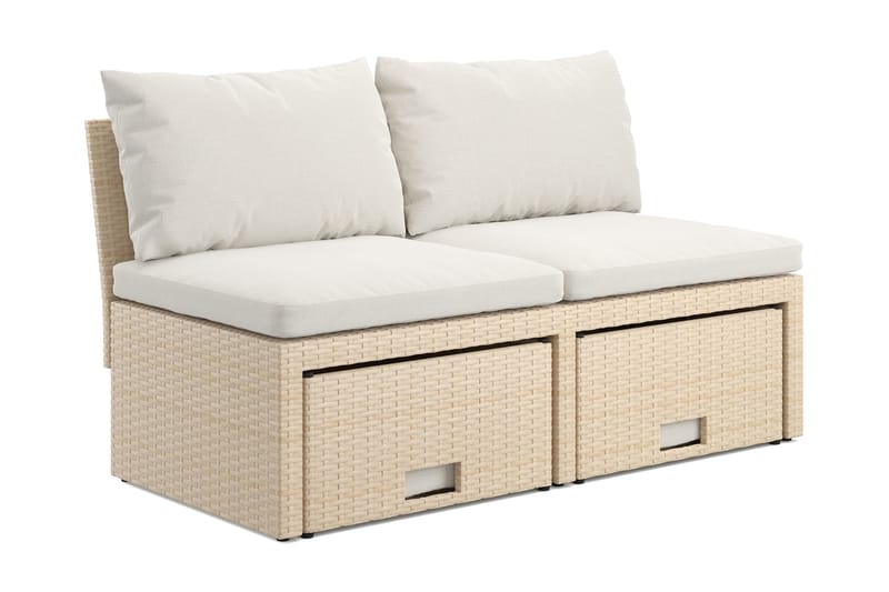 Bahamas Balkongsoffa med Pallar - Hage - Utemiljø - Veranda & terrasse - Verandamøbler