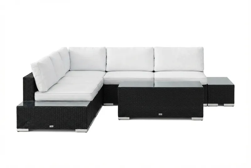 Bahamas Hjørnesofa (Vendbar) Åpen Ende inkl. Endedel 5-seter – Bord uten Hylle - Hage - Utemiljø - Veranda & terrasse - Verandamøbler