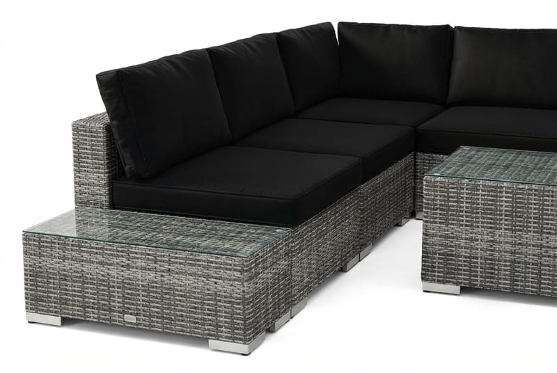 Bahamas Hjørnesofa (Vendbar) Åpen Ende inkl. Endedel 5-seter – Bord uten Hylle - Hage - Utemiljø - Veranda & terrasse - Verandamøbler