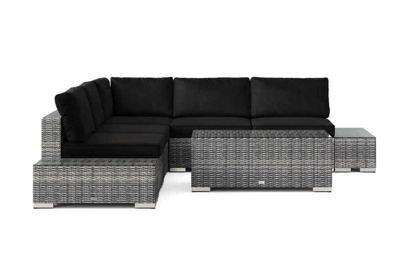 Bahamas Hjørnesofa (Vendbar) Åpen Ende inkl. Endedel 5-seter – Bord uten Hylle - Hage - Utemiljø - Veranda & terrasse - Verandamøbler