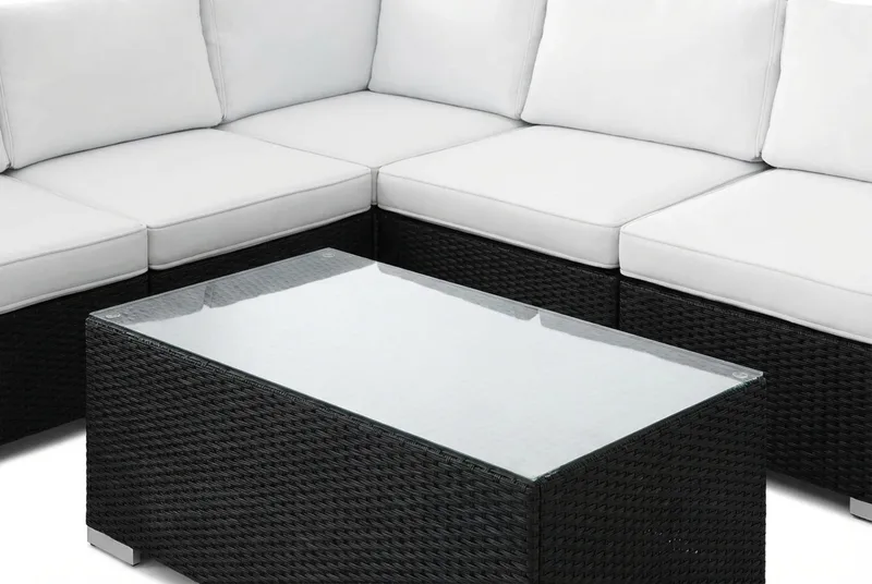 Bahamas Hjørnesofa (Vendbar) Åpen Ende inkl. Endedel 5-seter – Bord uten Hylle - Hage - Utemiljø - Veranda & terrasse - Verandamøbler