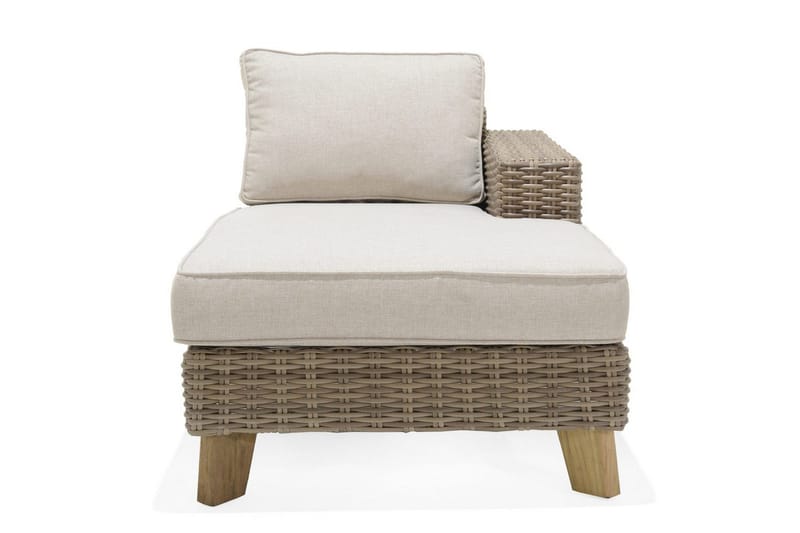 Bahamas Utemøbelgruppe 2-seter & sjeselong venstre sofabord 110 cm - Mørk Grå - Hage - Utemiljø - Veranda & terrasse - Verandamøbler