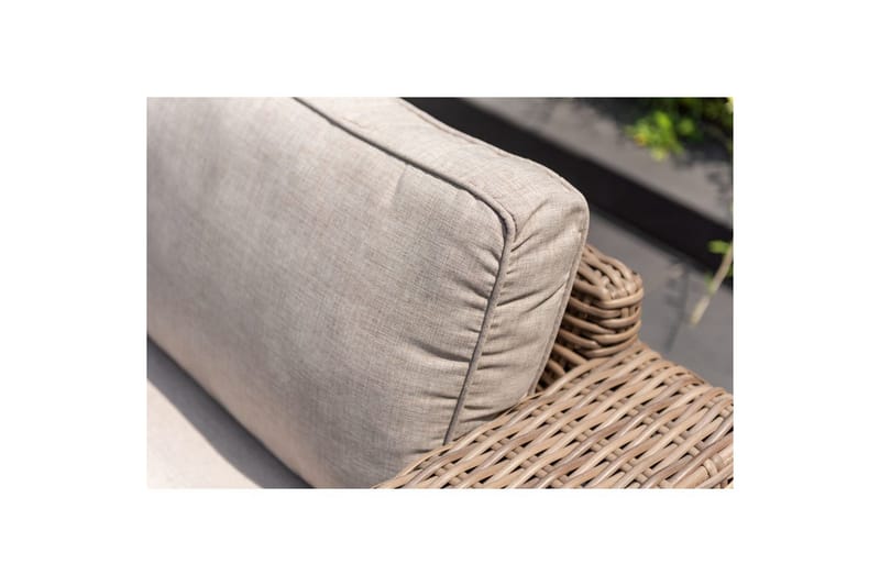 Bahamas Utemøbelgruppe 2-seter & sjeselong venstre sofabord 110 cm - Mørk Grå - Hage - Utemiljø - Veranda & terrasse - Verandamøbler