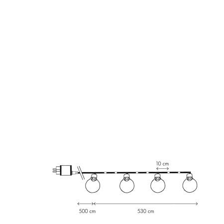 Bolla Lysslynge 530 cm - flerfarget - Hage - Utemiljø - Veranda & terrasse - Verandabelysning
