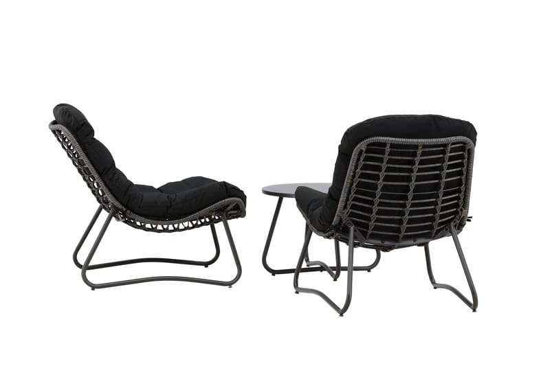 Cala Sofagruppe Utendørs 2-seter - Svart - Hage - Utemiljø - Veranda & terrasse - Verandamøbler