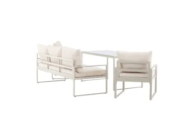 Catania Sofagruppe Utendørs 5-seter - Beige - Hagemøbler - Loungemøbler - Sofagruppe utendørs