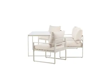 Catania Sofagruppe Utendørs 5-seter - Beige - Hagemøbler - Loungemøbler - Sofagruppe utendørs