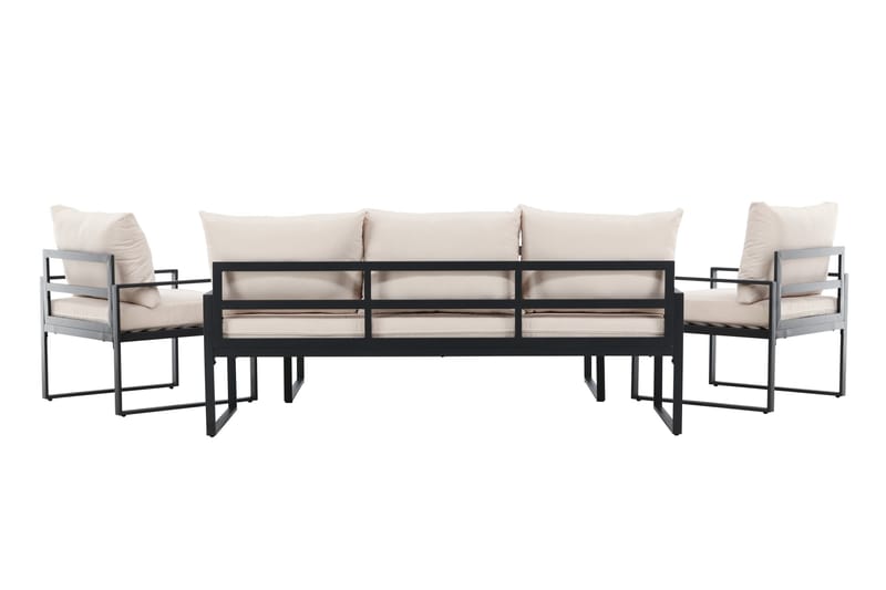 Catania Sofagruppe Utendørs 5-seter - Svart - Hage - Utemiljø - Veranda & terrasse - Verandamøbler