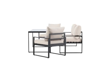 Catania Sofagruppe Utendørs 5-seter - Svart - Hage - Utemiljø - Veranda & terrasse - Verandamøbler