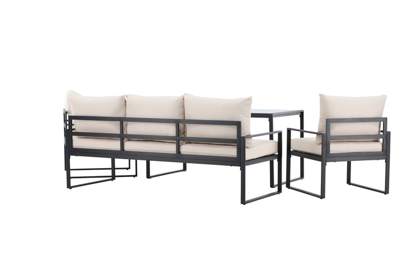 Catania Sofagruppe Utendørs 5-seter - Svart - Hage - Utemiljø - Veranda & terrasse - Verandamøbler