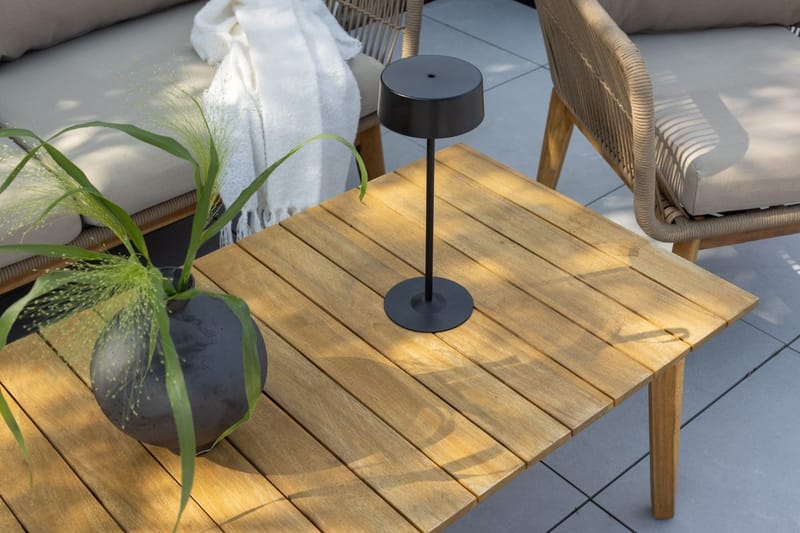 Chania sofagruppe 2-seters sofa + 2 lenestoler med bord utendørs - Brun - Hage - Utemiljø - Veranda & terrasse - Verandamøbler