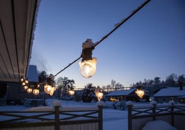 Circus Small Filament lysslynge - transparent og svart - Hage - Utemiljø - Veranda & terrasse - Verandabelysning