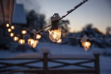 Circus Small Filament lysslynge - transparent og svart - Hage - Utemiljø - Veranda & terrasse - Verandabelysning