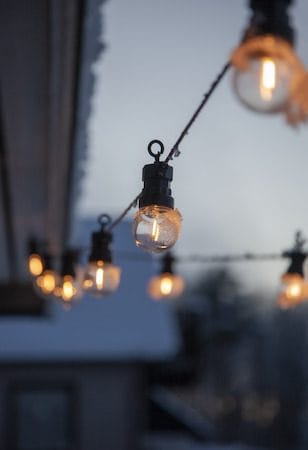 Circus Small Filament lysslynge - transparent og svart - Hage - Utemiljø - Veranda & terrasse - Verandabelysning