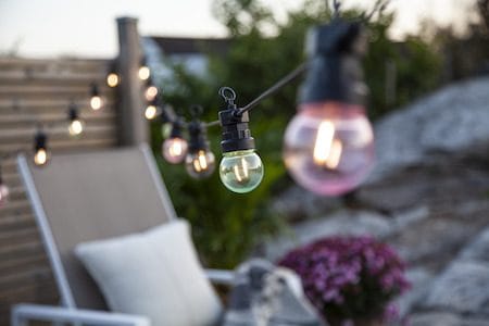 Circus Small Filament lysslynge - pastell flerfarget - Hage - Utemiljø - Veranda & terrasse - Verandabelysning