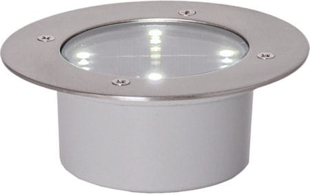 Decklight solcellespotlight 12 cm - sølv - Hage - Utemiljø - Veranda & terrasse - Verandabelysning
