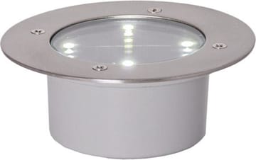 Decklight solcellespotlight 12 cm - sølv - Hage - Utemiljø - Veranda & terrasse - Verandabelysning