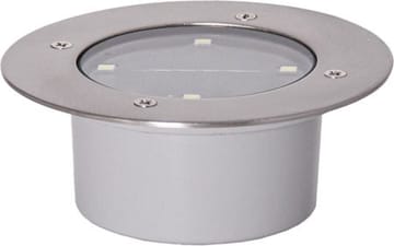 Decklight solcellespotlight 12 cm - sølv - Hage - Utemiljø - Veranda & terrasse - Verandabelysning