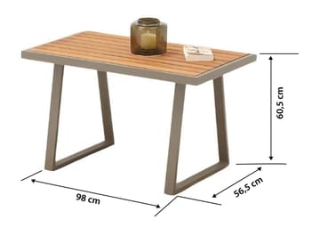Estra Loungegruppe utendørs - Beige - Hagemøbler - Loungemøbler - Sofagruppe utendørs