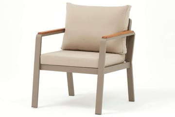 Estra Loungegruppe utendørs - Beige - Hagemøbler - Loungemøbler - Sofagruppe utendørs