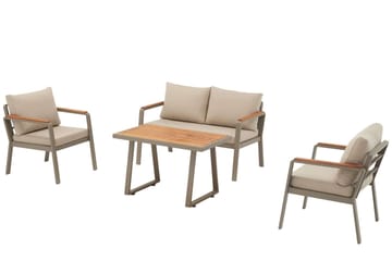 Estra Loungegruppe utendørs - Beige - Hagemøbler - Loungemøbler - Sofagruppe utendørs