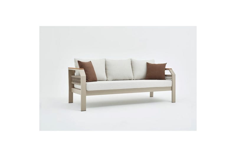 Farra Sofasett Utendørs 5-seter - Beige - Hage - Utemiljø - Veranda & terrasse - Verandamøbler