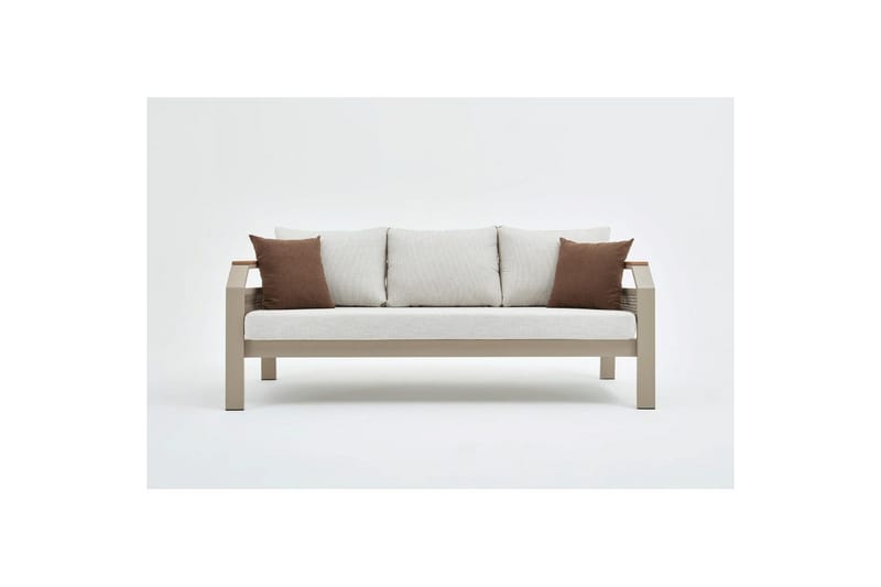Farra Sofasett Utendørs 5-seter - Beige - Hage - Utemiljø - Veranda & terrasse - Verandamøbler