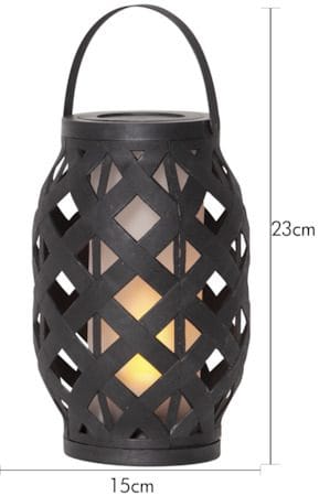 Flame Black lykt 15 cm - svart - Hage - Utemiljø - Veranda & terrasse - Verandabelysning