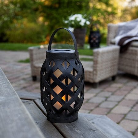 Flame Black lykt 15 cm - svart - Hage - Utemiljø - Veranda & terrasse - Verandabelysning