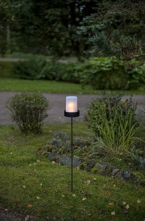 Flame Candle LED-kubbelys 9 cm - hvit - Hage - Utemiljø - Veranda & terrasse - Verandabelysning